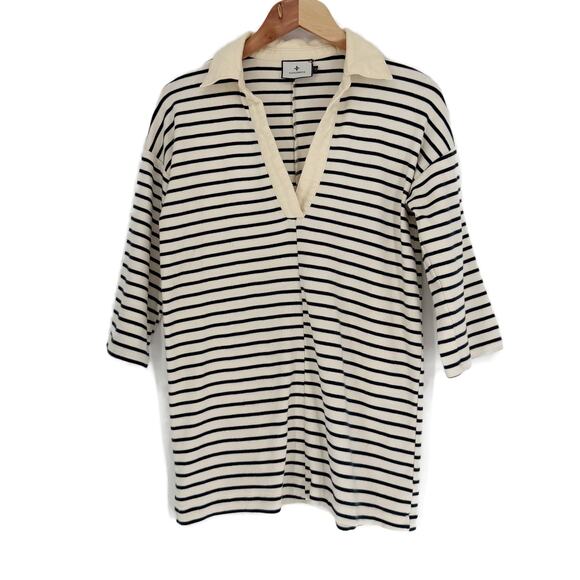 Tuckernuck Navy Stripe Ashton Knit Polo Mini Shift Dress size XS - Picture 9 of 16